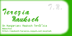 terezia mauksch business card